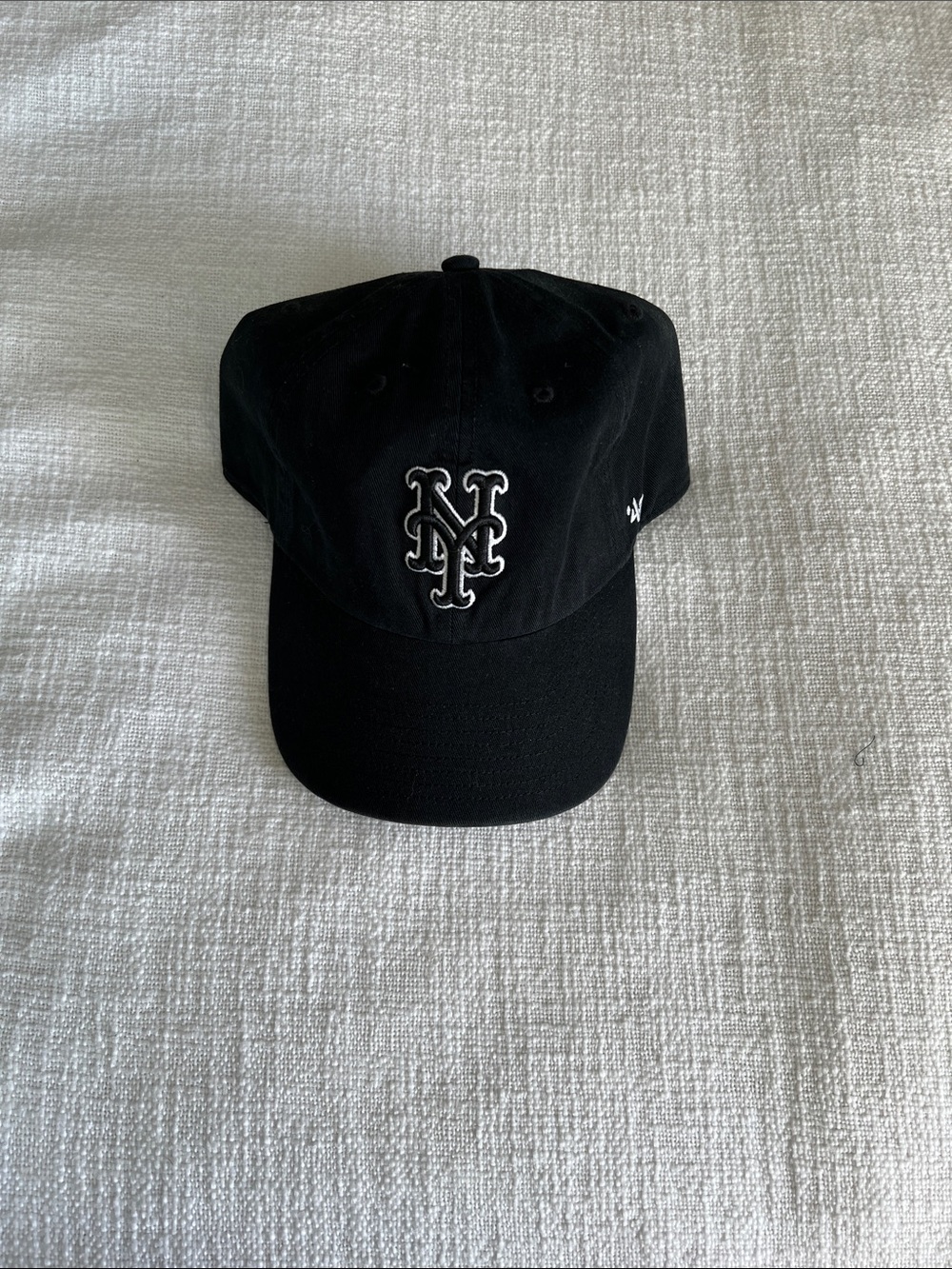 Black NY Embroidered Baseball Cap - 47 Brand